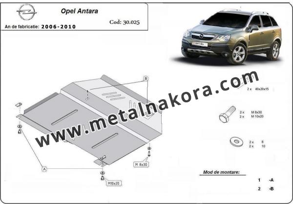Предпазна кора за двигател, скоростна кутия и радиатор Opel Antara 3