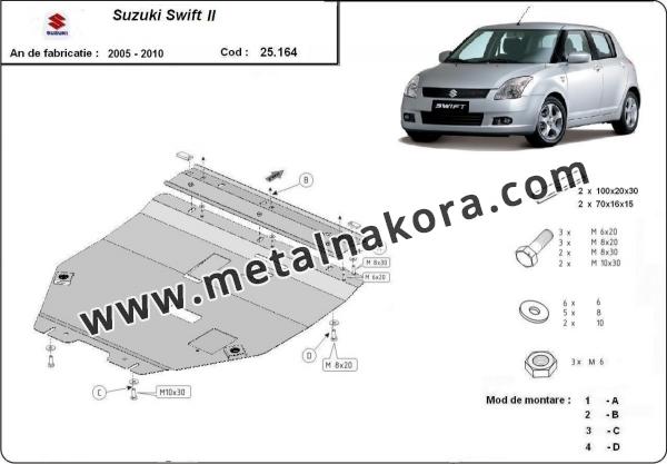 Предпазна кора за двигател и скоростна кутия Suzuki Swift II 3