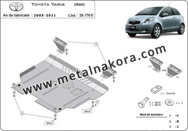 Предпазна кора за двигател и скоростна кутия Toyota Yaris 1