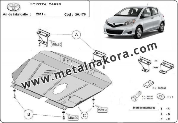 Предпазна кора за двигател и скоростна кутия Toyota Yaris 1