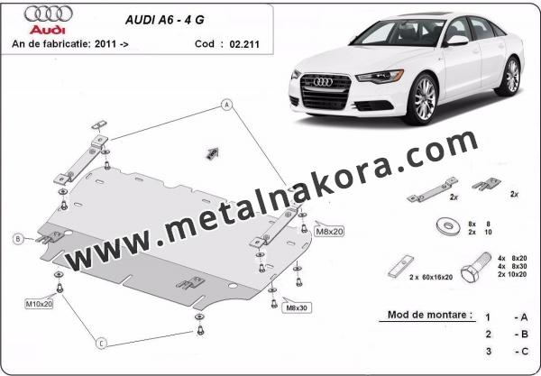 Предпазна кора за двигател и радиатор Audi A6 6