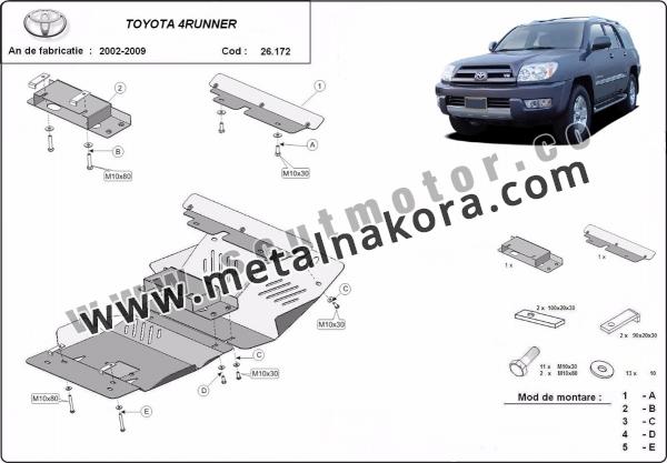 Предпазна кора за двигател, радиатор и предна броня Toyota 4Runner 3