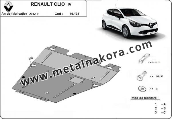 Предпазна кора за двигател и скоростна кутия Renault Clio 4 9