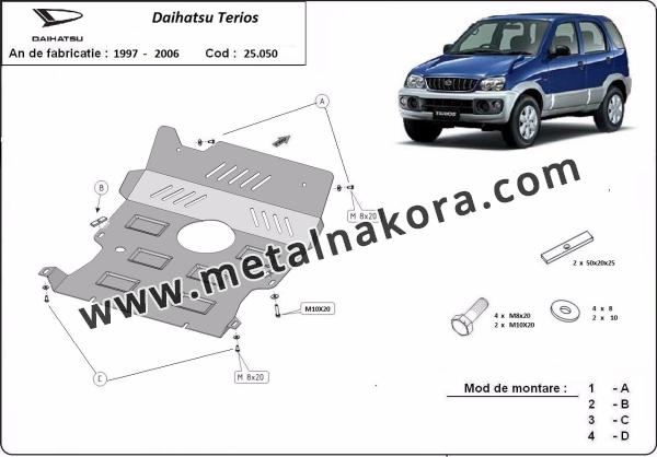 Предпазна кора за двигател и радиатор Daihatsu Terios 1