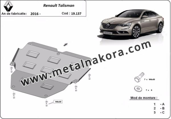 Предпазна кора за двигател и скоростна кутия  Renault Talisman 1