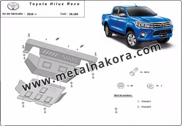 Предпазна кора за двигател и радиатор Toyota Hilux Revo 3