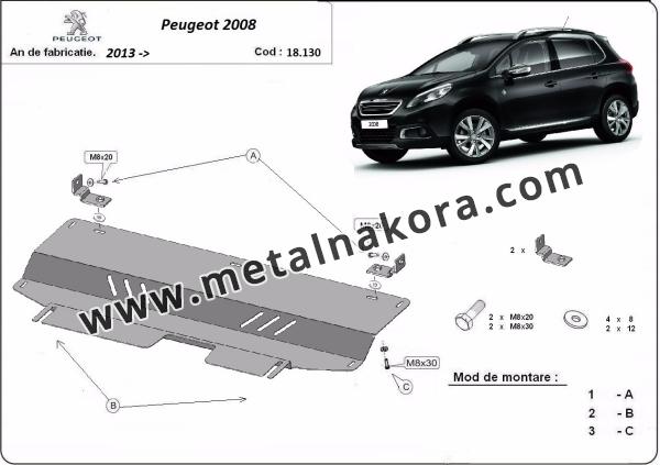 Предпазна кора за двигател и скоростна кутия Peugeot 2008 3