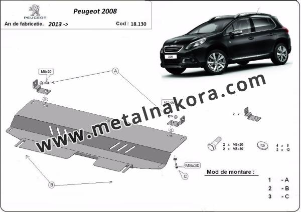 Предпазна кора за двигател и скоростна кутия Peugeot 2008 1