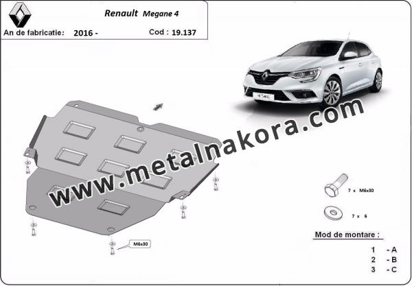 Предпазна кора за двигател, скоростна кутия и радиатор Renault Megane 4 1