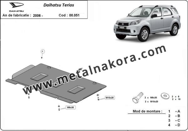 Предпазна кора за скоростна кутия Daihatsu Terios 3