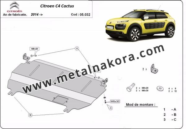 Метална предпазна кора за двигател Citroen C4 Cactus 1