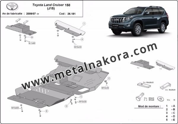 Предпазна кора за двигател и радиатор Toyota Land Cruiser 150 3