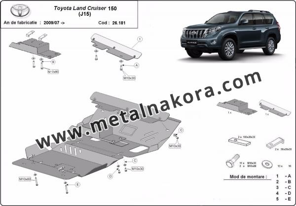 Предпазна кора за двигател и радиатор Toyota Land Cruiser 150 1