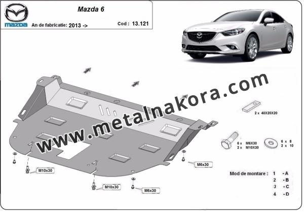 Предпазна кора за двигател, скоростна кутия и радиатор Mazda 6 1