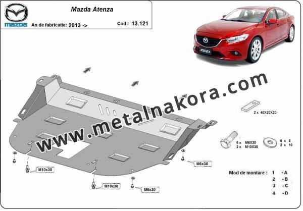 Предпазна кора за двигател, скоростна кутия и радиатор Mazda Atenza 1