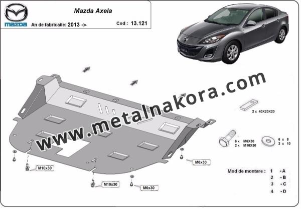 Предпазна кора за двигател, скоростна кутия и радиатор Mazda Axela 3