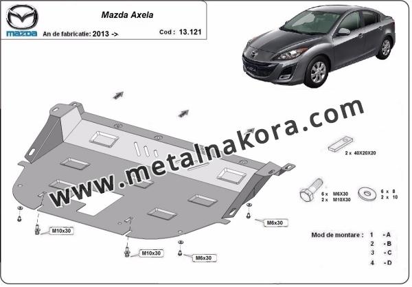 Предпазна кора за двигател, скоростна кутия и радиатор Mazda Axela 1