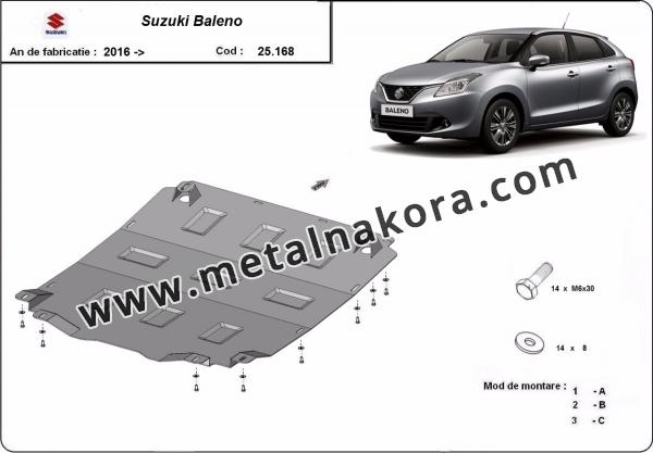 Метална предпазна кора за двигател Suzuki Baleno 1