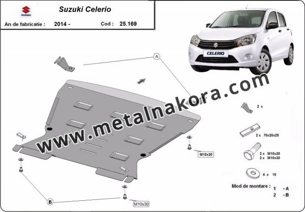 Метална предпазна кора за двигател Suzuki Celerio 3