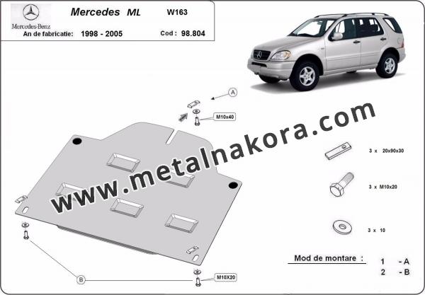 Предпазна кора за заден диференциал Mercedes ML W163 1