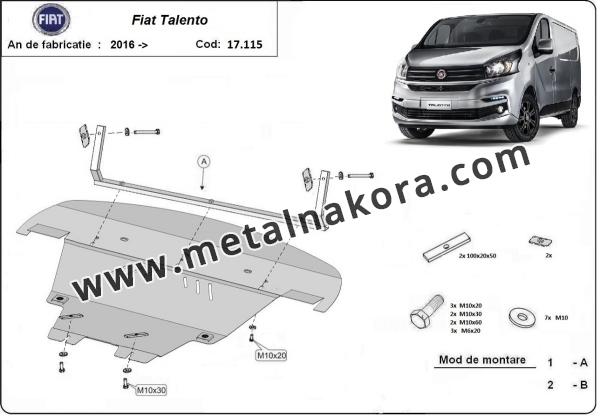 Предпазна кора за двигател и скоростна кутия Fiat Talento 1