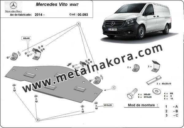 Предпазна кора за система Stop&Go Mercedes Vito W447, 4x2, 1.6 D 3