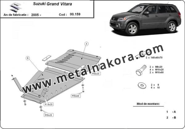 Предпазна кора за скоростна кутия и диференциал Suzuki Grand Vitara 2 3