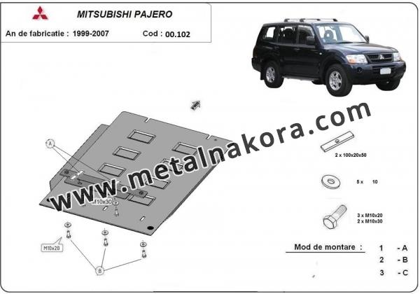Предпазна кора за скоростна кутия Mitsubishi Pajero III (V60, V70) 3