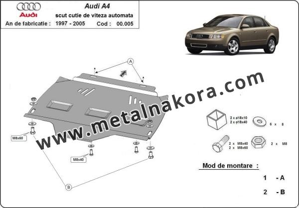 Предпазна кора за скоростна кутия Audi A4 B6 3