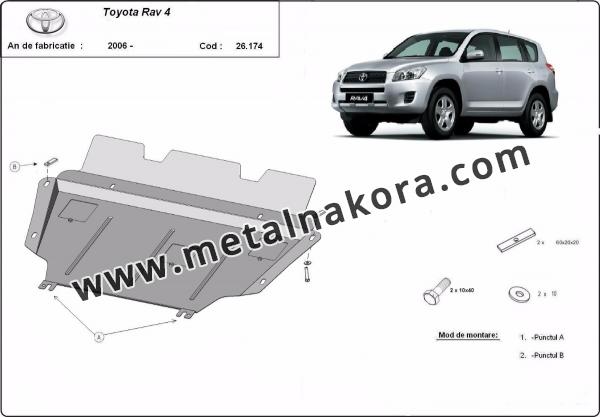 Предпазна кора за двигател, скоростна кутия, радиатор и предна броня Toyota RAV 4 diesel 3