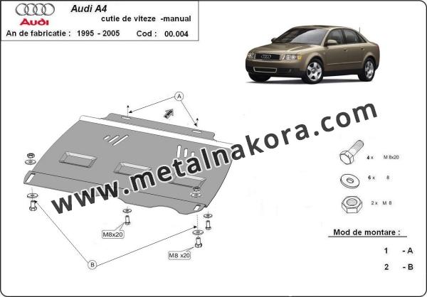 Предпазна кора за скоростна кутия Audi A4 B6 1