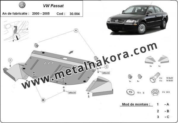 Предпазна кора за двигател, радиатор и предна броня VW Passat B5.5 1