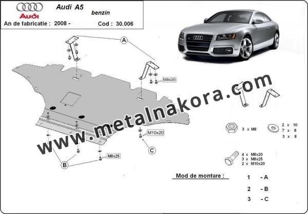 Предпазна кора за двигател, радиатор и предна броня Audi A5 - бензин 1