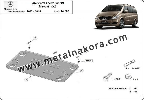 Предпазна кора за двигател, скоростна кутия, радиатор и предна броня  Mercedes Viano W639 - 2.2 D 4x2 1