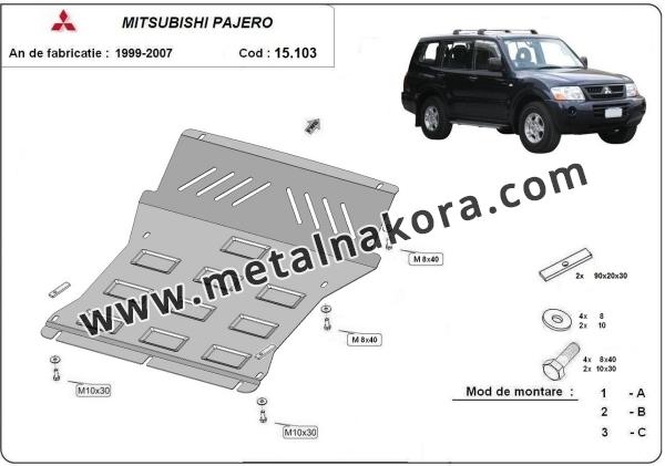 Предпазна кора за двигател и радиатор Mitsubishi Pajero III (V60, V70) Vers. 2.0 3