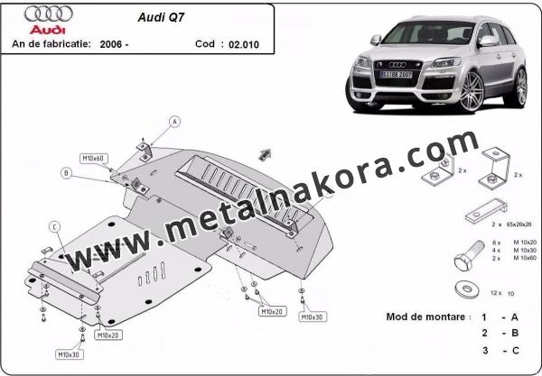 Предпазна кора за двигател и предна броня Audi Q7 S-Line 3