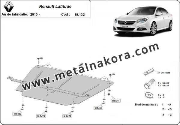 Предпазна кора за двигател и скоростна кутия  Renault Latitude 3