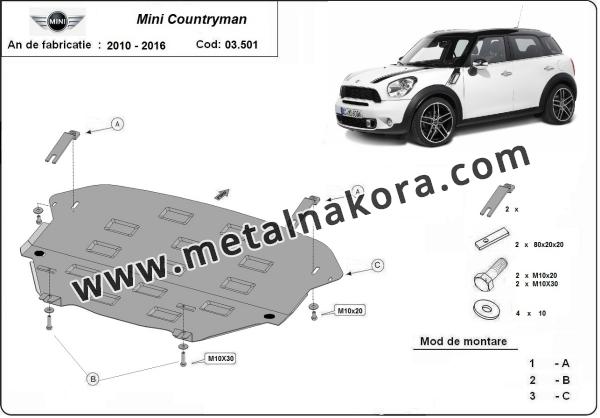 Предпазна кора за двигател и скоростна кутия Mini Countryman 1