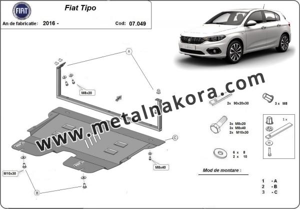 Предпазна кора за двигател и скоростна кутия Fiat Tipo 1