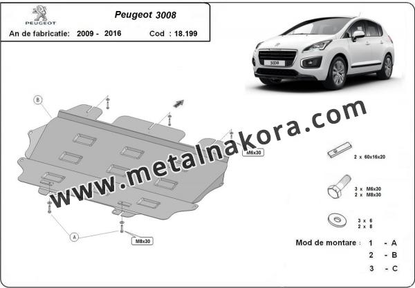 Предпазна кора за двигател и скоростна кутия Peugeot 3008 3