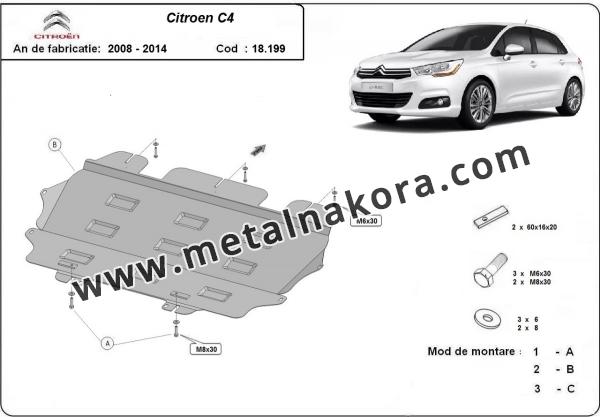 Предпазна кора за двигател и скоростна кутия Citroen C4 1