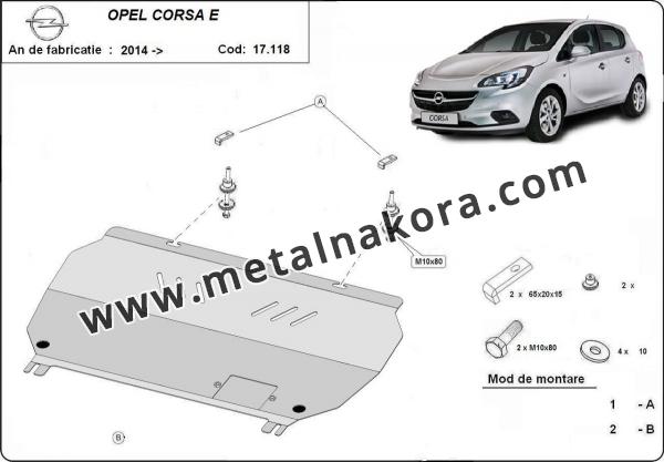 Предпазна кора за двигател и скоростна кутия Opel Corsa E 3