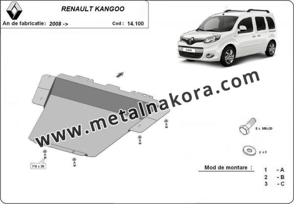 Предпазна кора за двигател и скоростна кутия Renault Kangoo 1