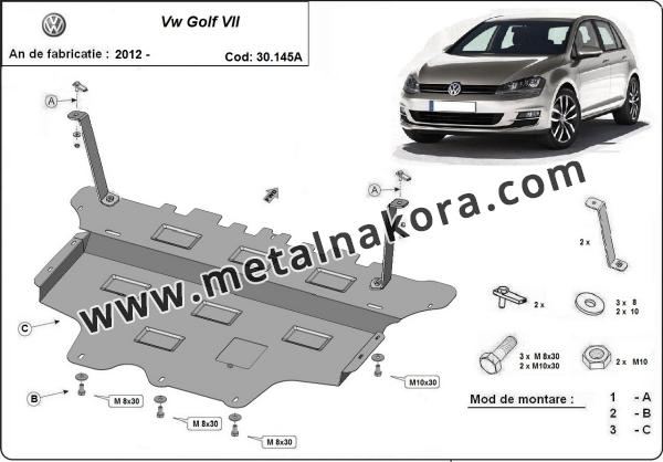 Предпазна кора за двигател и скоростна кутия Vw Golf VII - автоматична скоростна кутия 3