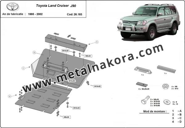 Предпазна кора за двигател и радиатор Toyota Land Cruiser J90 3