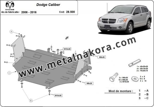 Предпазна кора за двигател, скоростна кутия, радиатор и предна броня Dodge Caliber 1