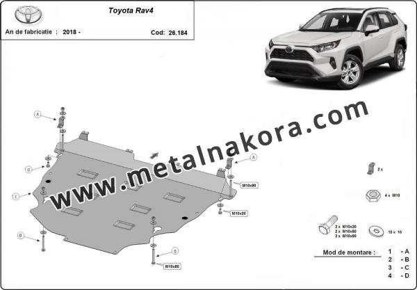 Метална предпазна кора за двигател Toyota RAV 4 3