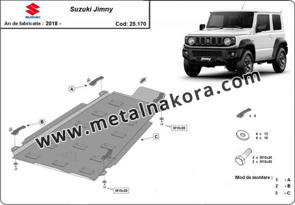 Предпазна кора за скоростна кутия  и трансферно дело Suzuki Jimny 3