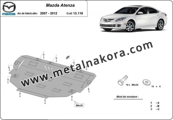 Предпазна кора за двигател, скоростна кутия и радиатор Mazda Atenza 3