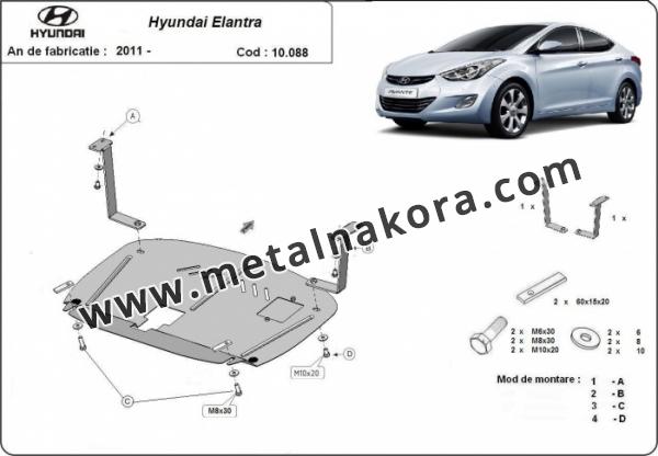Предпазна кора за двигател и скоростна кутия Hyundai Elantra 2